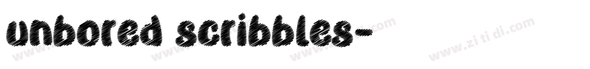 unbored scribbles字体转换